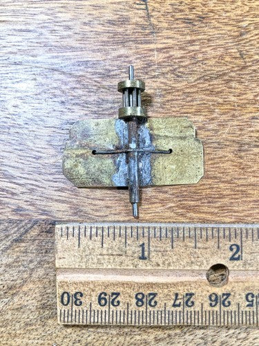 Old Unknown Make Clock Movement Fly Assembly (See Description For Specs)(K9279)