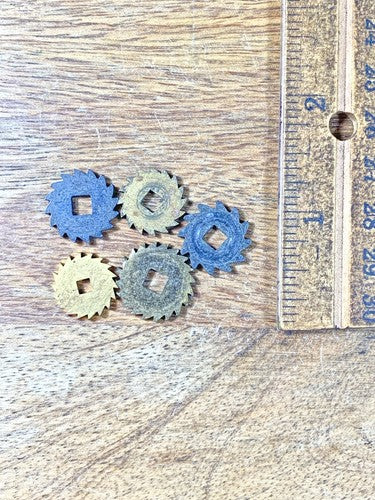Assorted Lot Of Old Clock Movement Click Wheels (Lot Of 5) (KD2045)