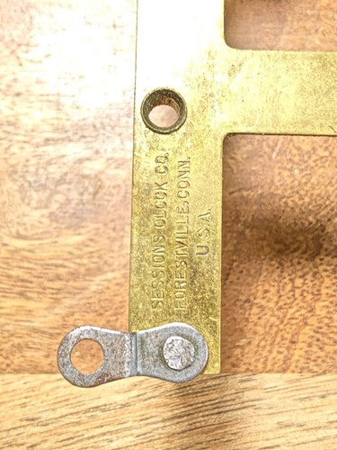 Sessions Clock Movement Front Plate (Pivots Look Good)  (K7882)