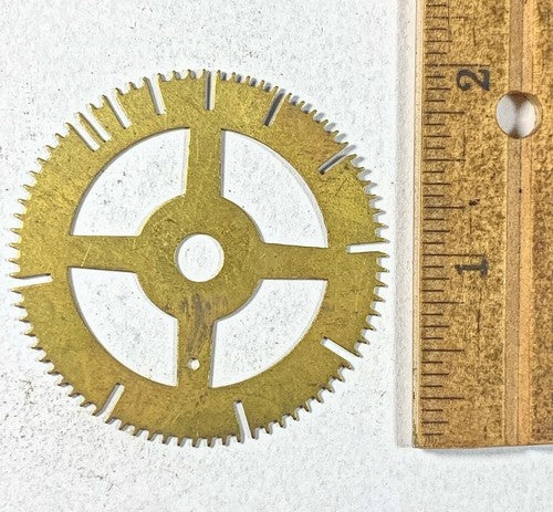 Antique Clock Movement Count Wheel  (51.06mm Dia, 6.65mm Inner Dia) (KD215)