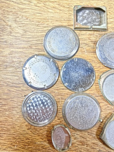Assorted Lot Of Old Watch Case Parts (Lot Of 10) (KD1764)