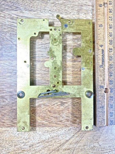 Old Sessions Clock Movement Back Plate (Pivots Look Good)    (KD1656)
