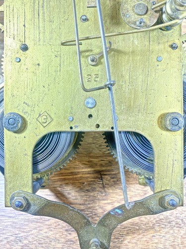 Gilbert Clock Movement (Stamped 25) Count Wheel Lever (See Pics To ID)  (KD1354)