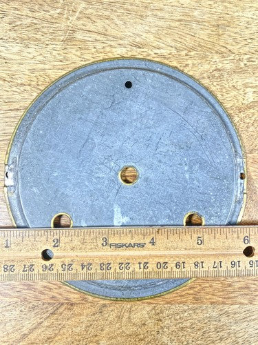 Old Waterbury 8 Day Clock Movement Dial Pan   (K9981)