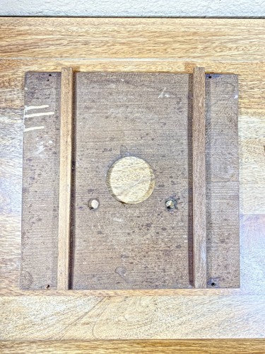 Old Wood Clock Dial Pan 9 Inches Wide X 9 Inches Tall    (LL5243)