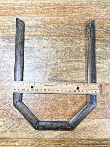 Old Regulator Clock Wooden Trim 10 3/4 X 7 3/4 Inches (K9215)
