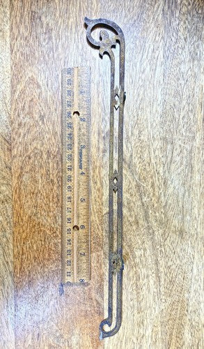 Antique Brass Banjo Clock Side Trim 12 Inches Long      (LL5250)
