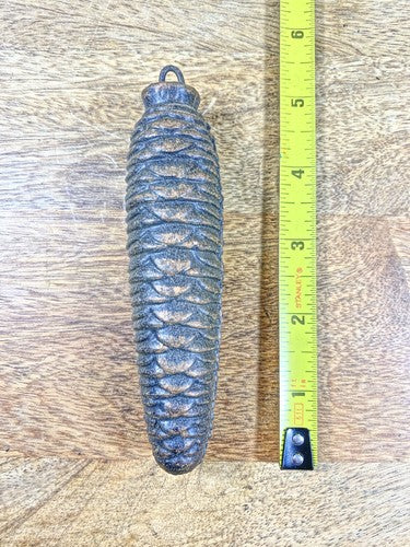 Cuckoo Clock Cast Iron Pine Cone Weight 1021g, 6.5 Inches Long     (KD1274)