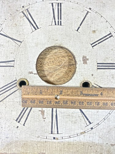 Old Wood Clock Dial Pan 9 Inches Wide X 9 Inches Tall    (LL5243)