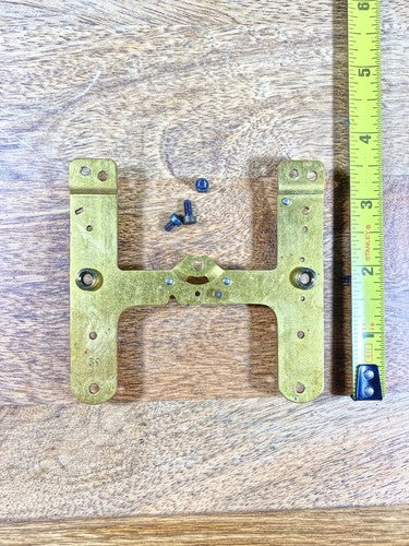 Seth Thomas 89 Clock Movement Lower Back Plate (Pivots Look Good) (KD1174)
