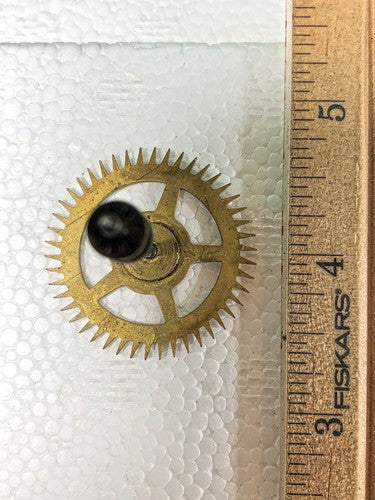 Baden Clock Escape Wheel (See Pics To ID Mvmt)- Vintage Clock Parts K8799