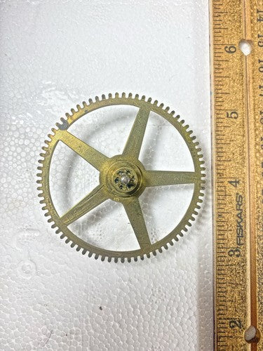 JC Brown Clock Movement (8Day) Time Side 3rd Wheel (KD1438)
