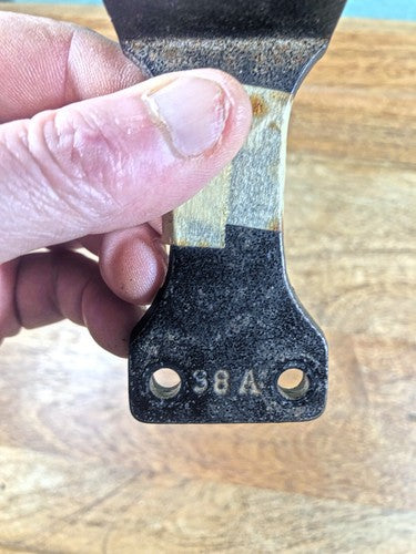 Old 2 Rod Clock Chimes 8 1/2 Inches Long Stamped 38A    (K9522)