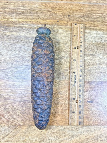 Cuckoo Clock Cast Iron Pine Cone Weight 1276g Or 2.13lb 7.4 Inches Long (K9911A