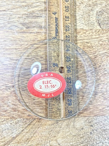2 15/16 Inches Diameter Convex Clock Glass  (KD1809)