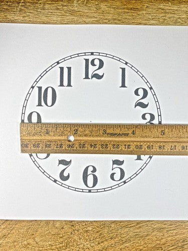 4 15/16 Inches Diameter Clock Paper Dial, Arabic Numbers  (Lot 218)