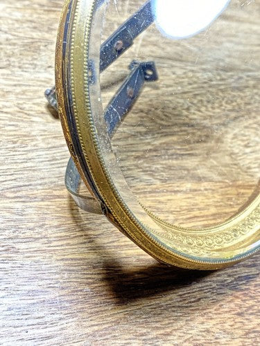 Antique Clock Bezel W/ Beveled Glass (116.00mm Dia, 92.95mm Inner Dia) (KD395)