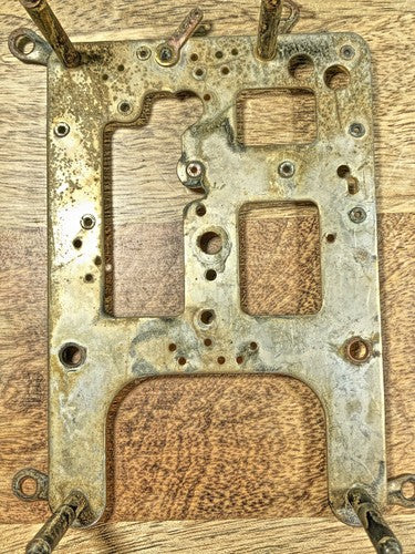 Gilbert Clock Movement (Stamped 19) Front Plate (Pivot Holes Look Good)  (K7912)