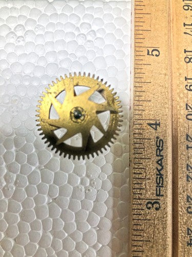 Heirloom Clock Movement Strike Side 3rd Wheel (See Pics To ID Mvmt) (K8915)