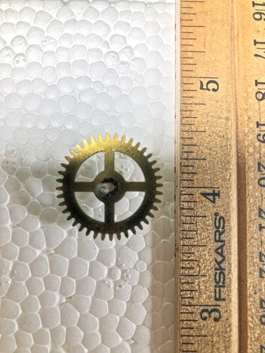 Heirloom Clock Movement Time Side 5th Wheel (See Pics To ID Mvmt) (K8916)