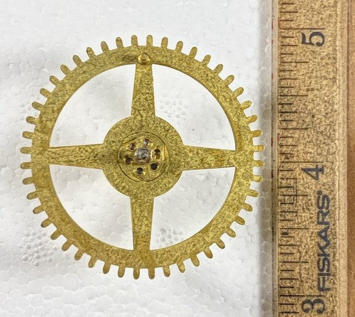 Ingraham 8 Day Clock Movement Strike Side 4th Wheel (See Pics To ID Mvmt)(KD466)