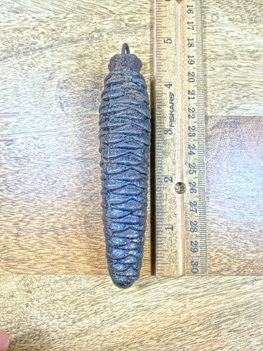Old Cuckoo Clock Pine Cone Weight  252g - Vintage Clock Parts (K9832)