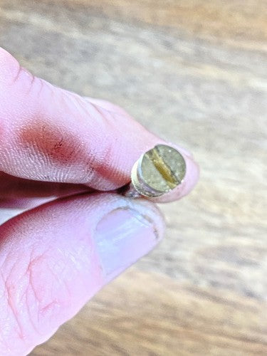 Clock Copper Chime Rod 6.36mm Diameter Threads x 6 1/8 Inches Long    (KD975)