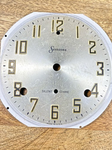 Sessions 8 Day Clock Movement Dial Pan     (KD1004)