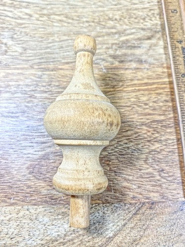 Old Clock Finial 3 Inches Tall, 1 `1/2 Inch Diameter, 5/16 Inch Shaft (KD1837