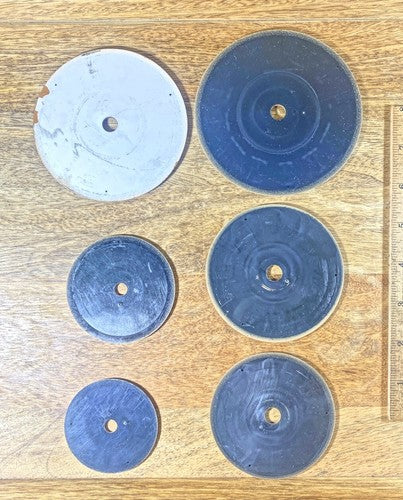 Assorted Lot Of Cuckoo Clock Dial Pans (See Desc For Diameters) Plastic  (KD099)