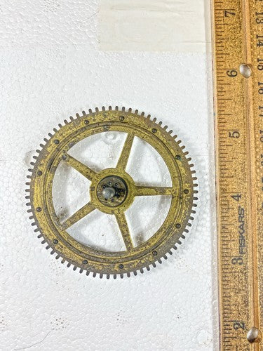 Birge & Fuller Clock Movement Strike Side 2nd Wheel (See Pics To ID Mvmt)(KD1560