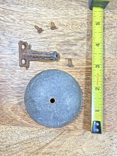 Old New Haven Clock Chime Bell  (See Pics to ID Mvmt)     (KD1209)