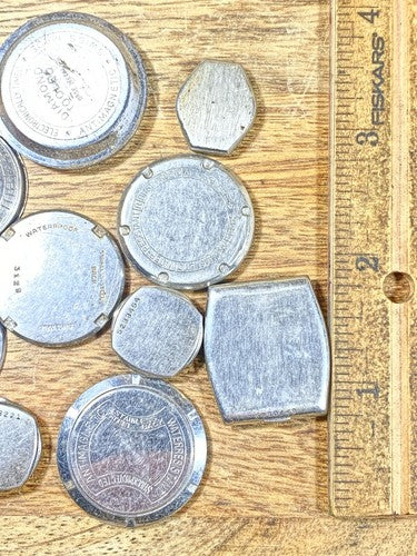 Assorted Lot Of Old Watch Case Parts (Lot Of 10) (KD1777)