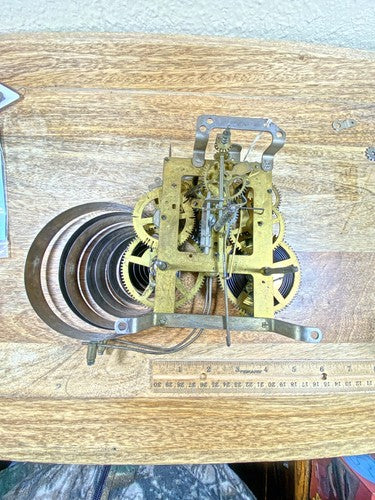 Ingraham (Stamped 12 33) Clock Movement Pendulum Rod And Spring (K9898)
