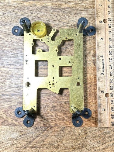 Korean LAVA Clock Movement Back Plate (Pivots Look Good)      (K8418)