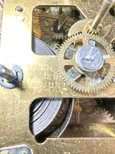 Made In Japan Clock Movement Rack Hook (See Pics To ID Mvmt) (K8616)