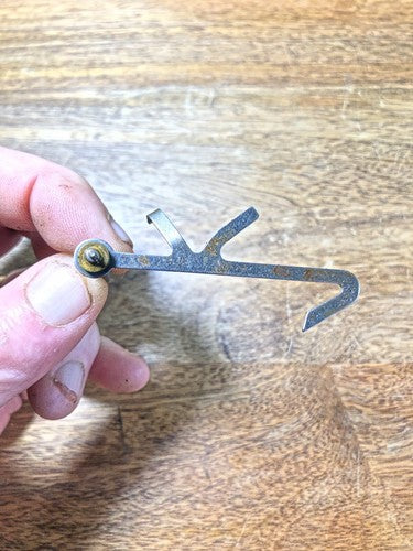 Ingraham (Stamped 2 25) Clock Movement Drop Lever (See Pics To ID Mvmt)  (K8969