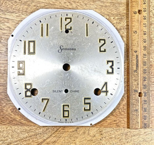 Sessions 8 Day Clock Movement Dial Pan     (KD1004)