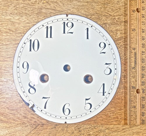 Old 144.7mm Dia Hamburg American (HAC) Clock Porcelain Dial Pan   (KD578)