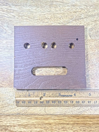 Old Cuckoo Clock  Bottom Board (4 5/8 X 4 1/8 Inches) (KD1928)