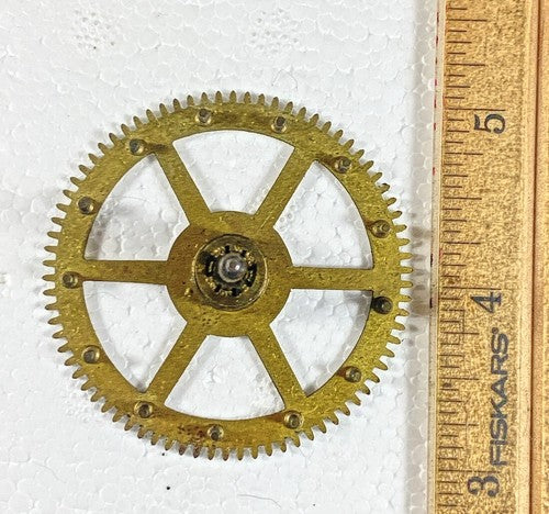 Seth Thomas Clock Movement (No. 44 ?/ See Pics) Strike Side 2nd Wheel    (KD682)