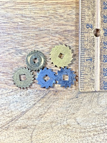 Assorted Lot Of Old Clock Movement Click Wheels (Lot Of 5) (KD2050)