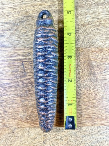 Cuckoo Clock Cast Iron Pine Cone Weight 273g, 4.7 Inches Long   (WT004)