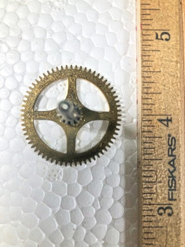 John Wanamaker Anniversary Clock Movement 2nd Wheel (See Pics To ID)   (K9025)