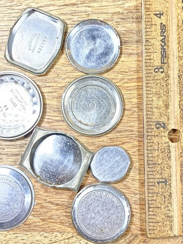 Assorted Lot Of Old Watch Case Parts (Lot Of 10) (KD1780)