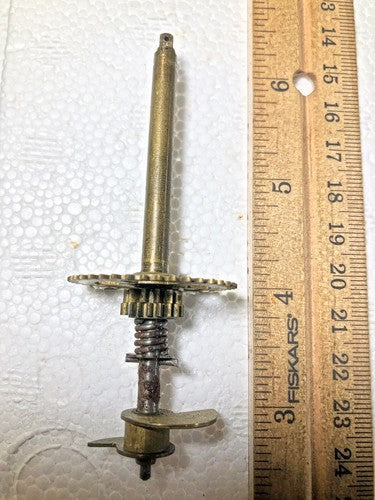 Old Baden Clock Movement Hands Post (See Pics To ID Mvmt) (K8827)