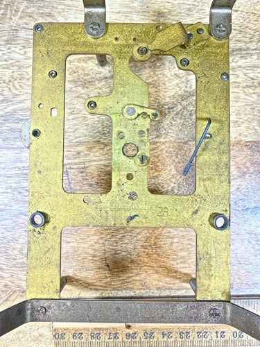 Ingraham (Stamped 28 ) Clock Movement Front Plate (Pivots Look Good)    (KD907)