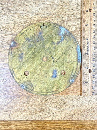 Old New Haven Clock Movement Dial Pan    (K9985)