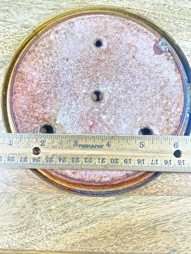Old 6.43 Inch Or 163.3mm Diameter Metal Clock Dial Pan    (KD144)