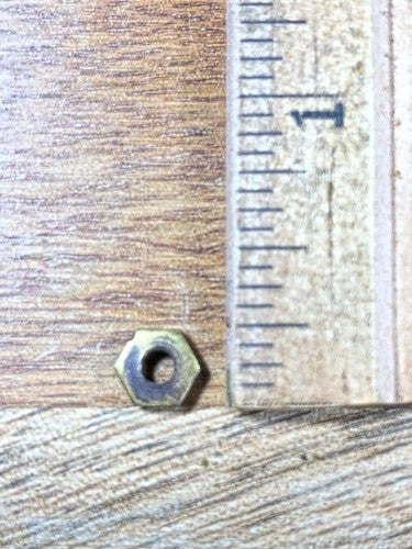 Ingraham (Stamped 2 25) Clock Movement Nut (See Pics To ID Mvmt) (K8956)